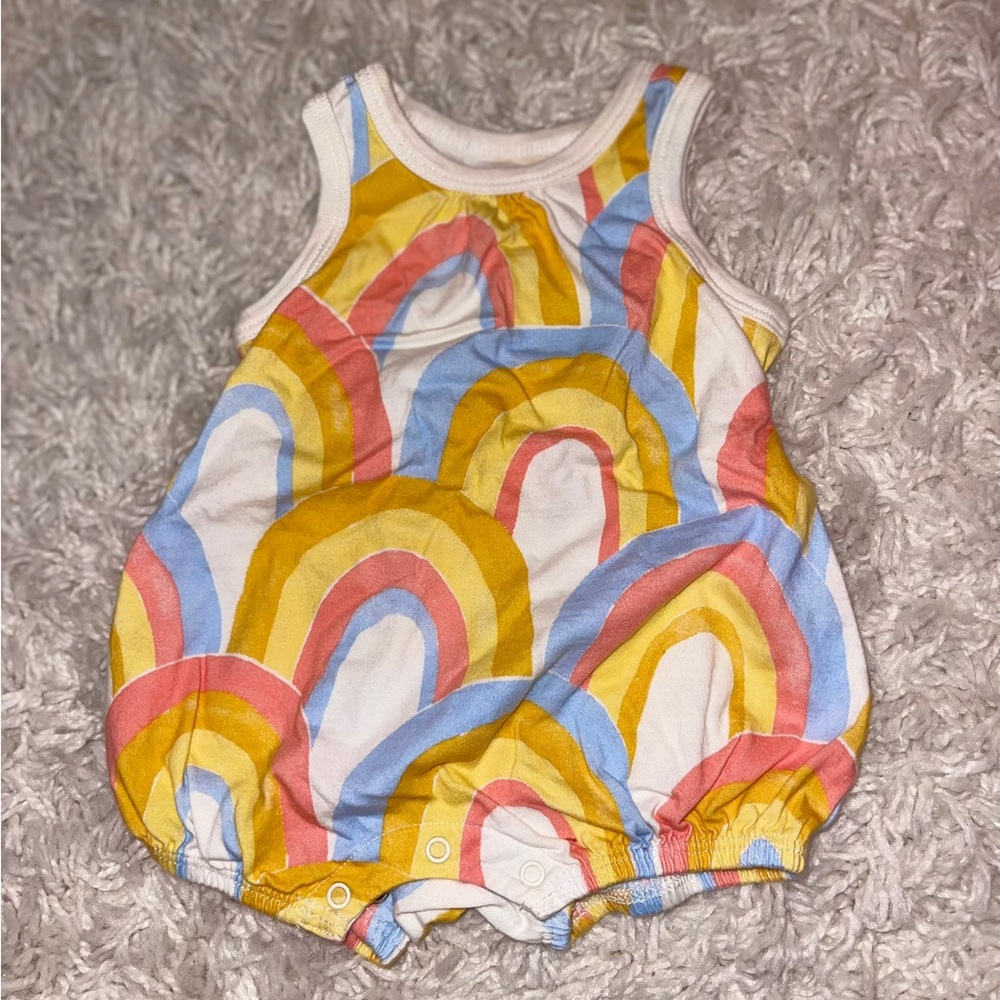 Tea Collection Rainbow romper